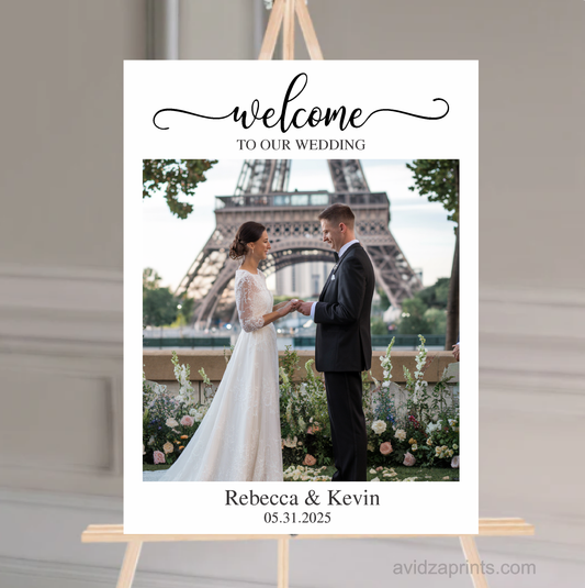 Welcome Wedding Picture Sign