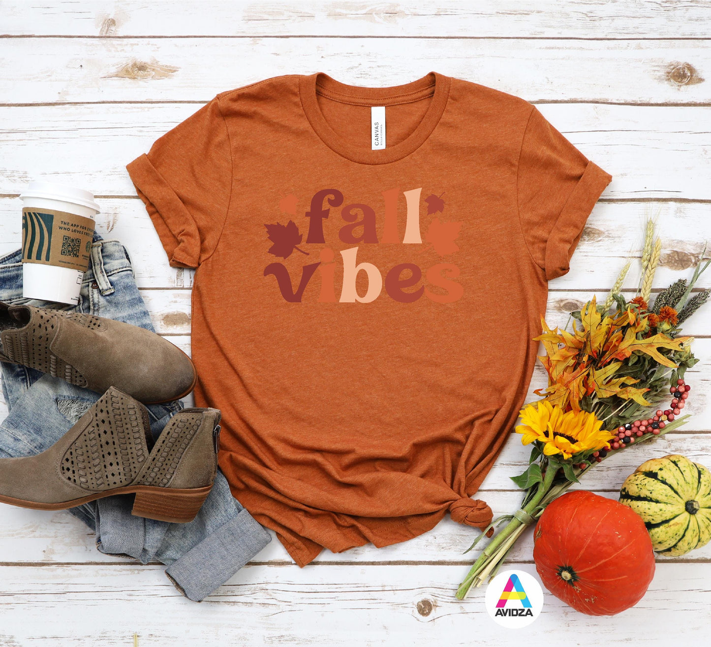 Fall vibes T-shirt. Fall t-shirt