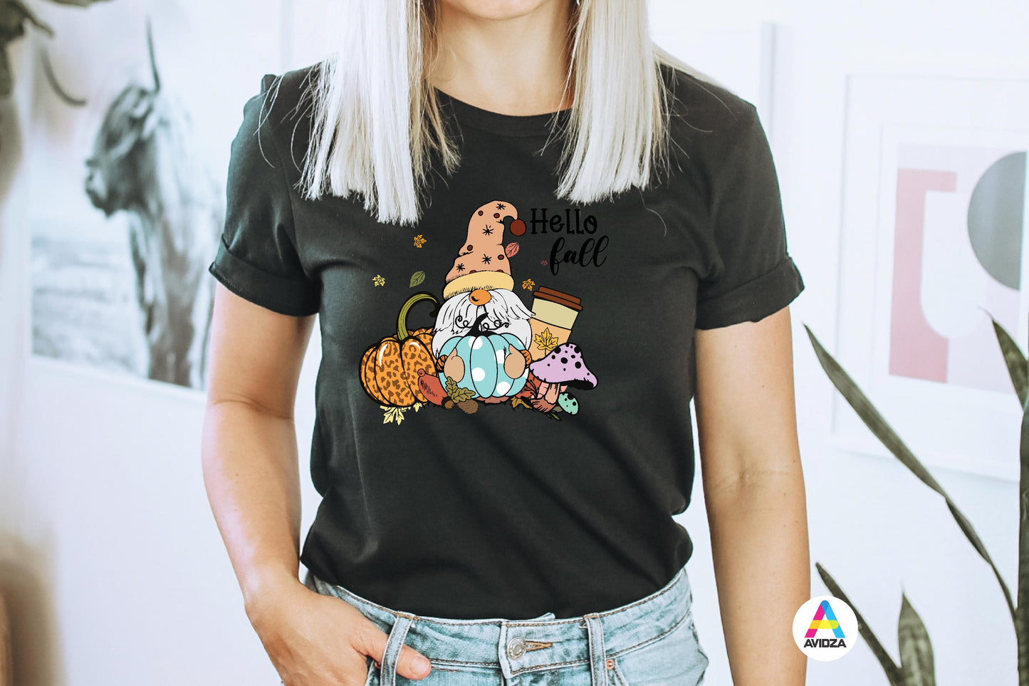 Hello Fall T-shirt. Fall t-shirt