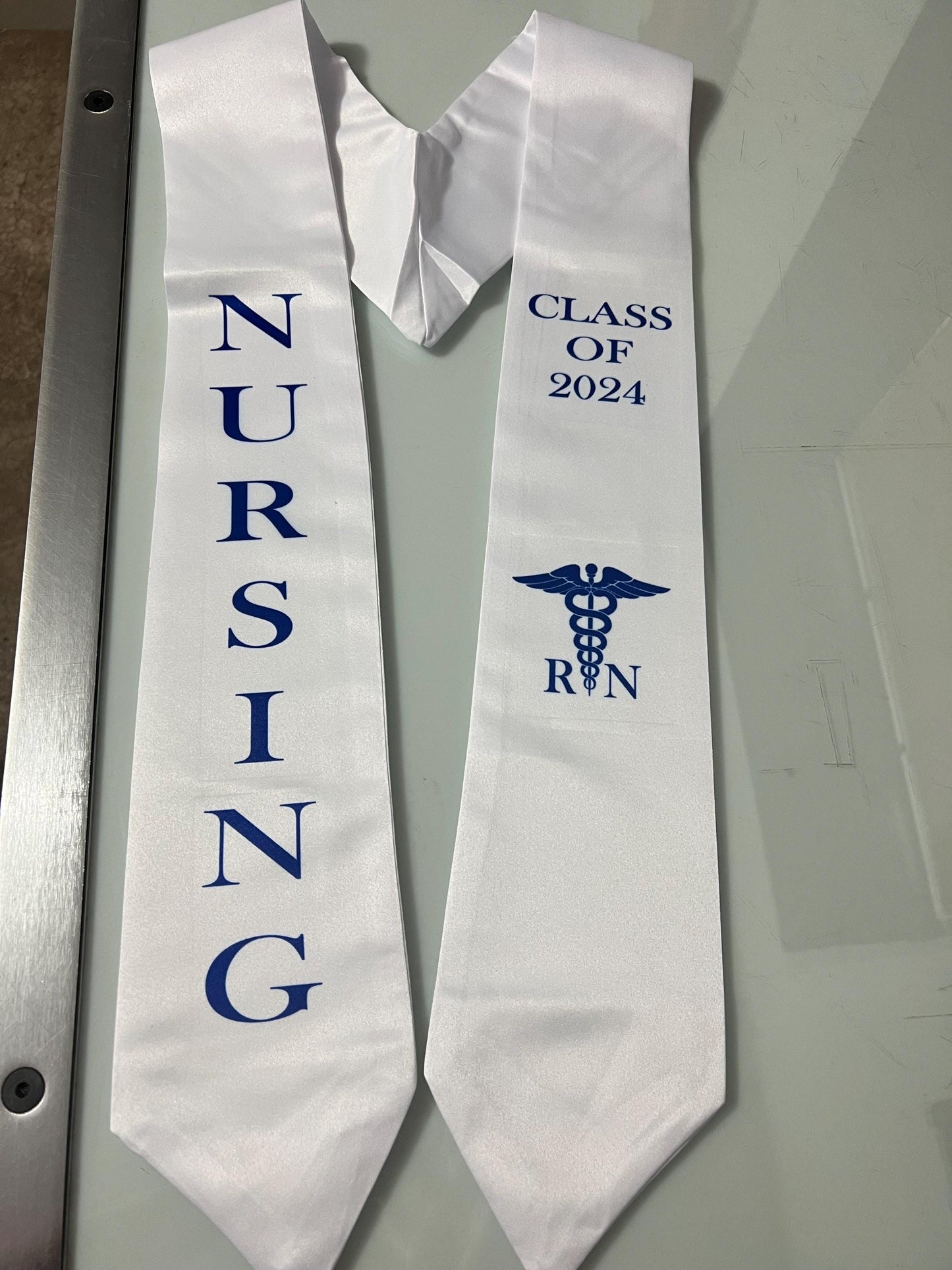 Nursing Stole. Custom Graduation Stole. Graduation Stole. Nursing Graduation Stole. Nursing sash.