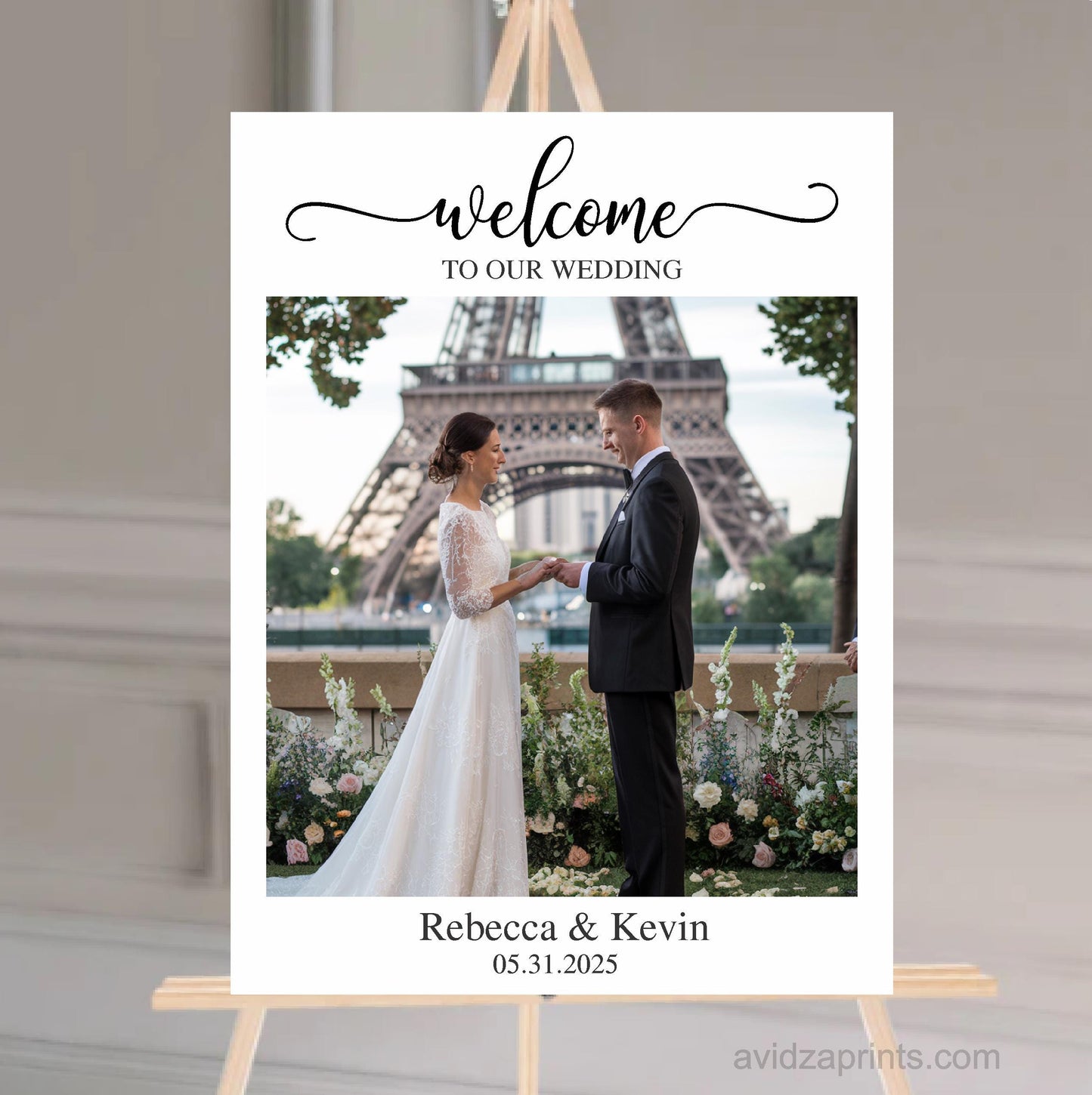 Photo Wedding Welcome Sign. Welcome Sign