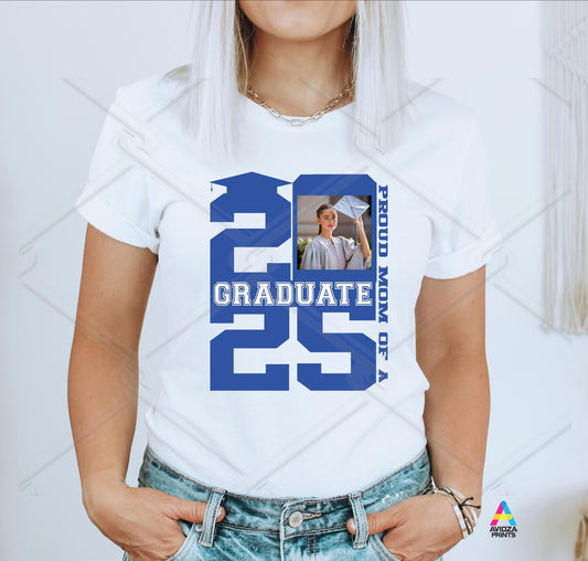 Graduation shirt. Class of 2025 graduation photo t-shirt.