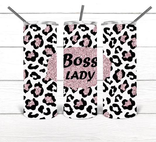 Boss lady cheetah tumbler