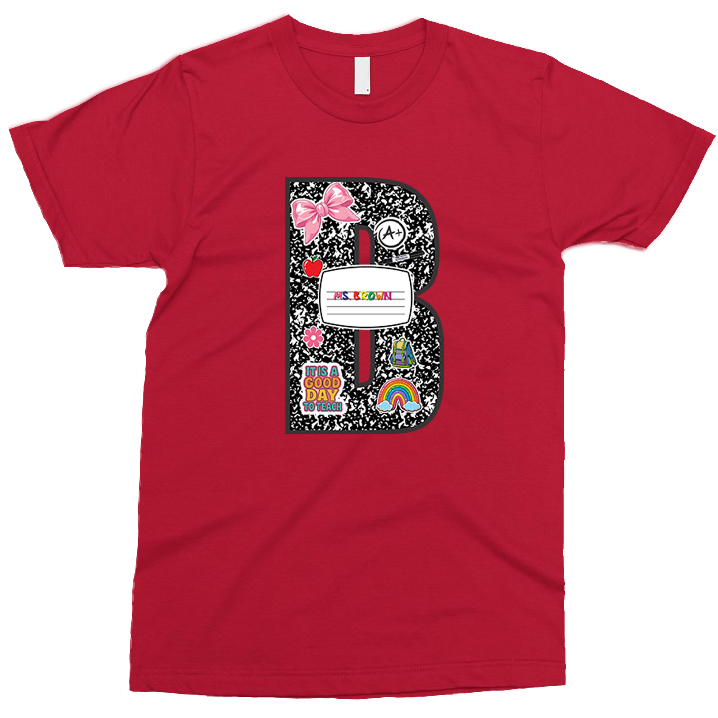 Personalized last name Teacher t-shirt
