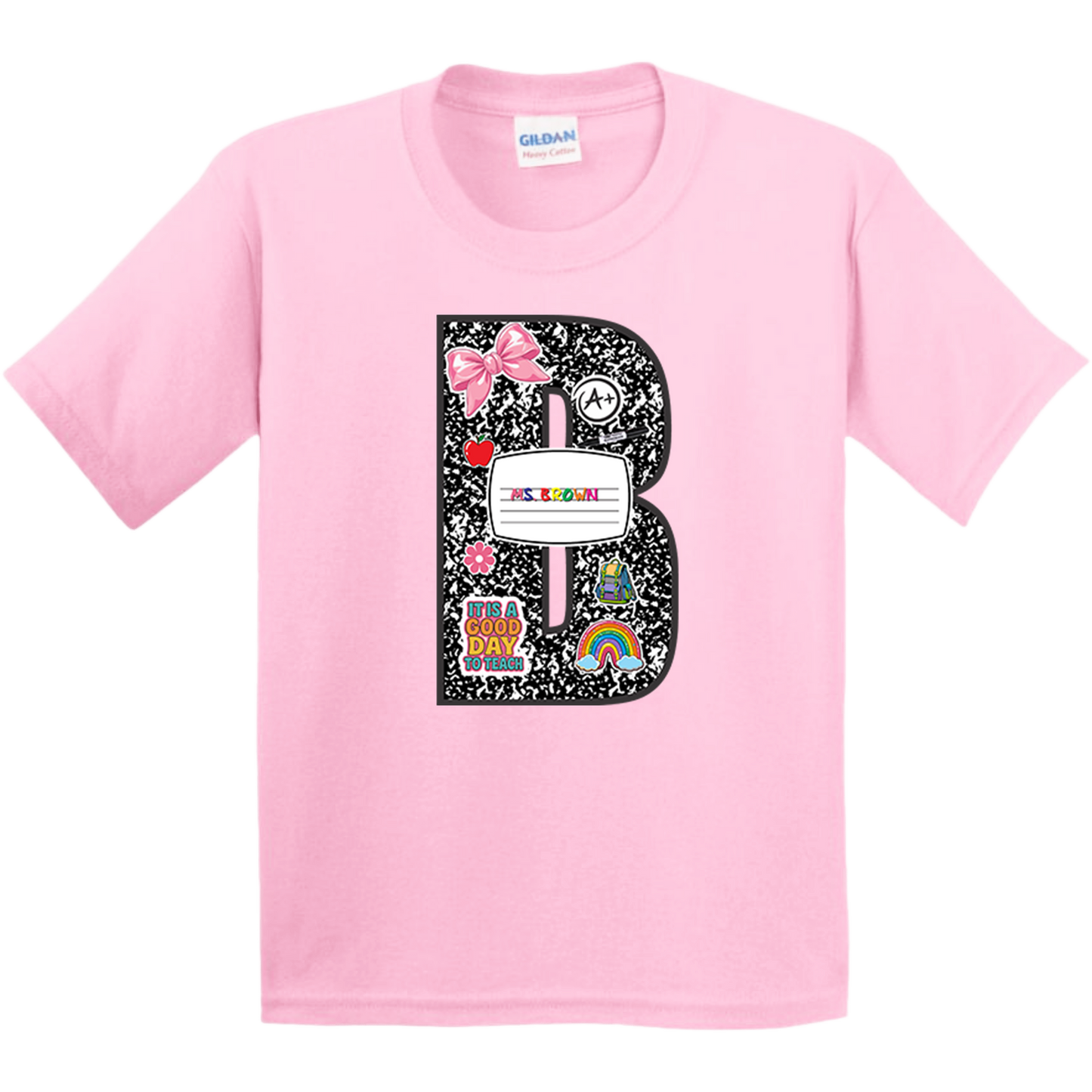 Personalized last name Teacher t-shirt