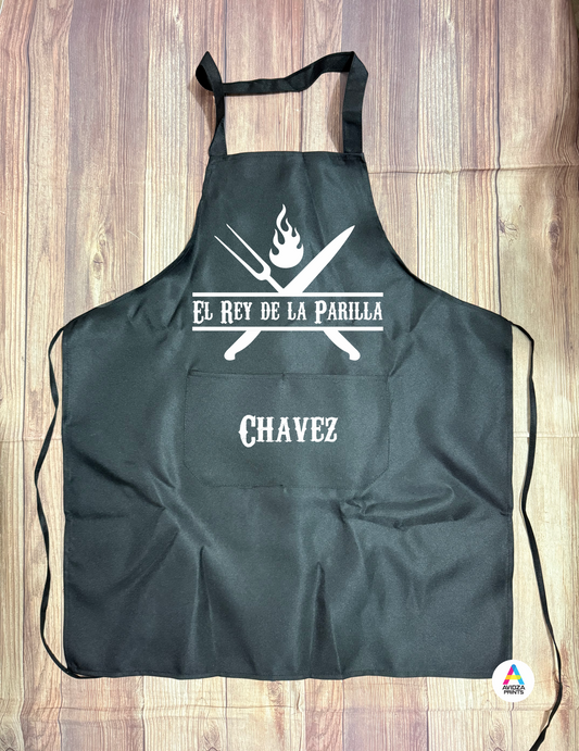 Personalized El Rey de la Parrilla Apron