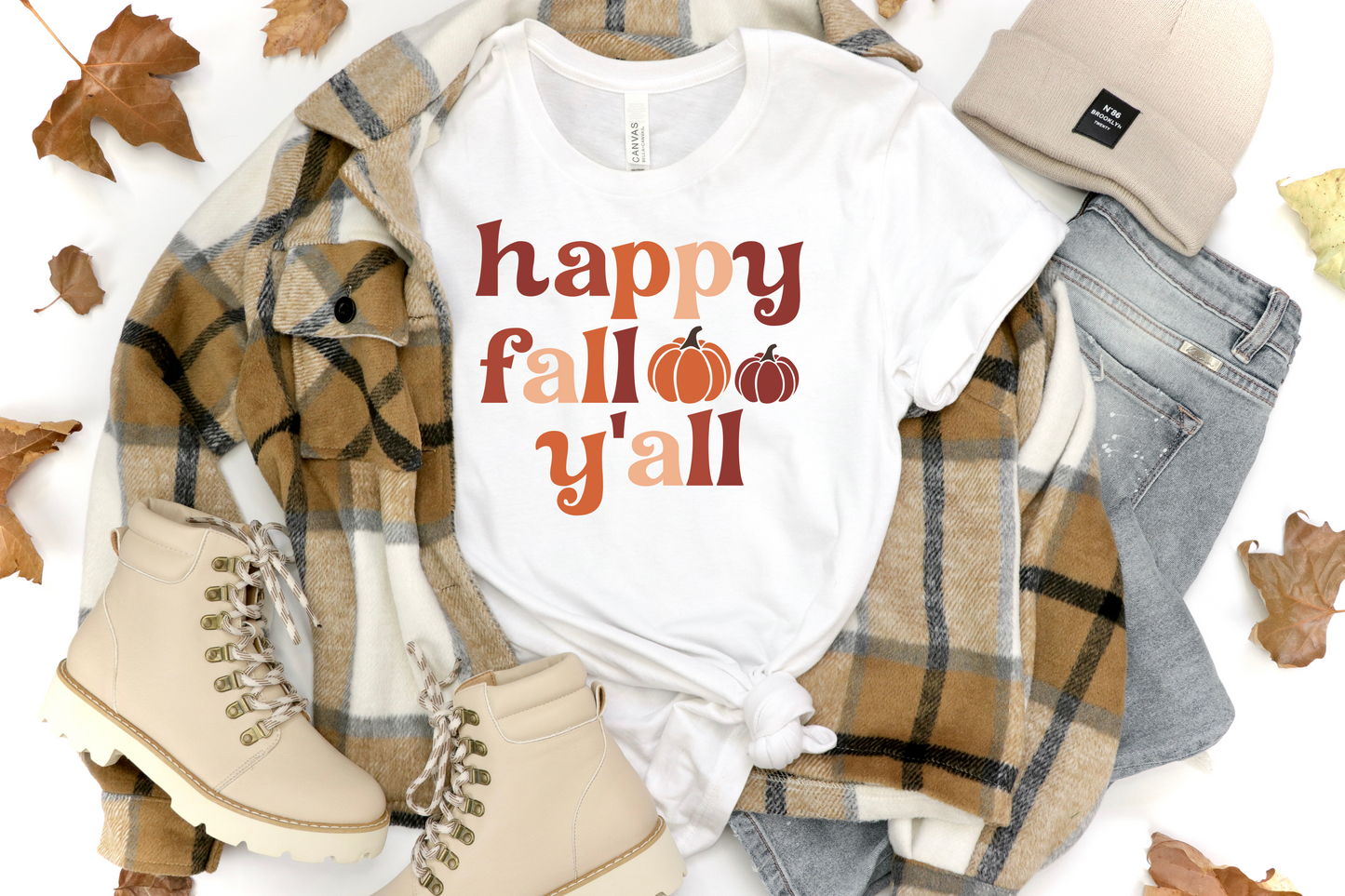 Happy fall y'all. Fall T-shirt