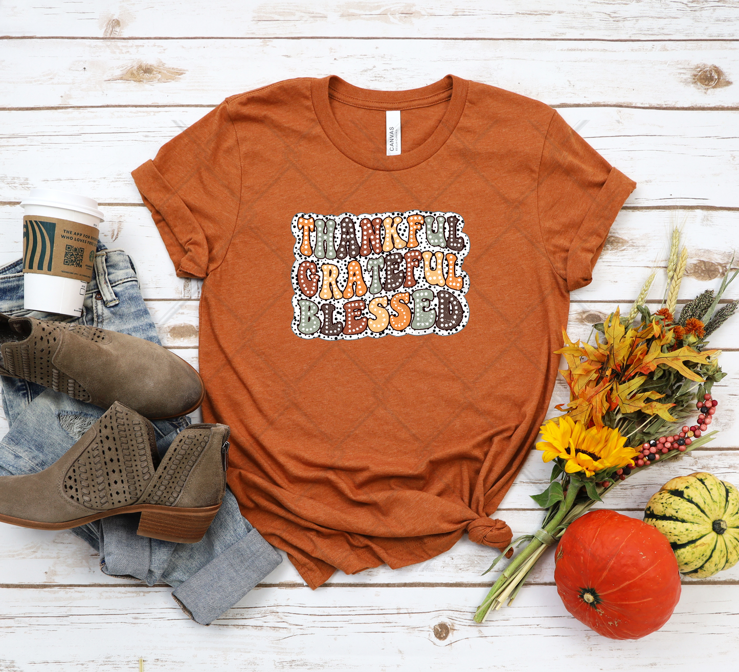 Thankful Grateful Blessed T-shirt