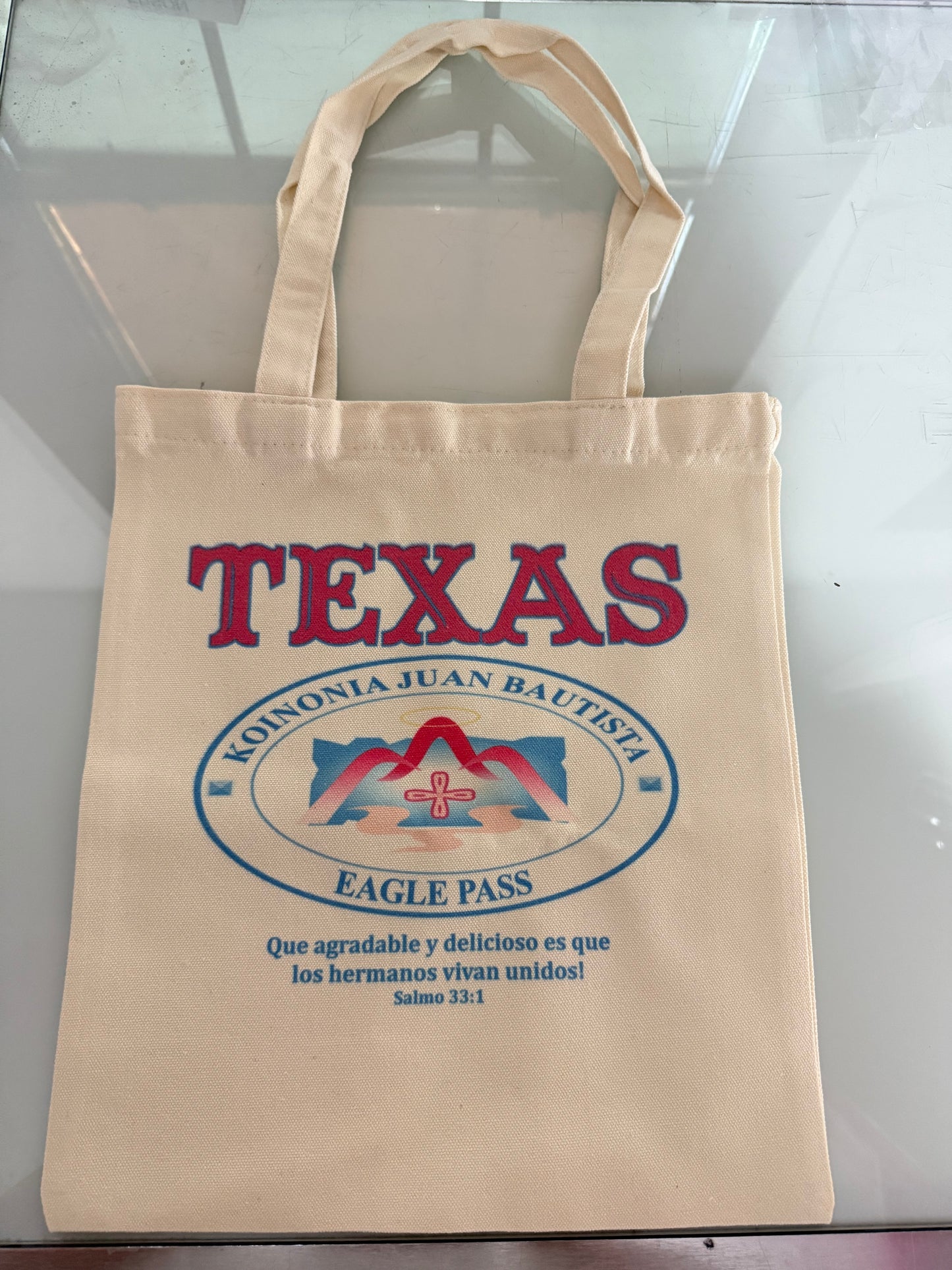Koinonia Juan Bautista Texas Tote bag