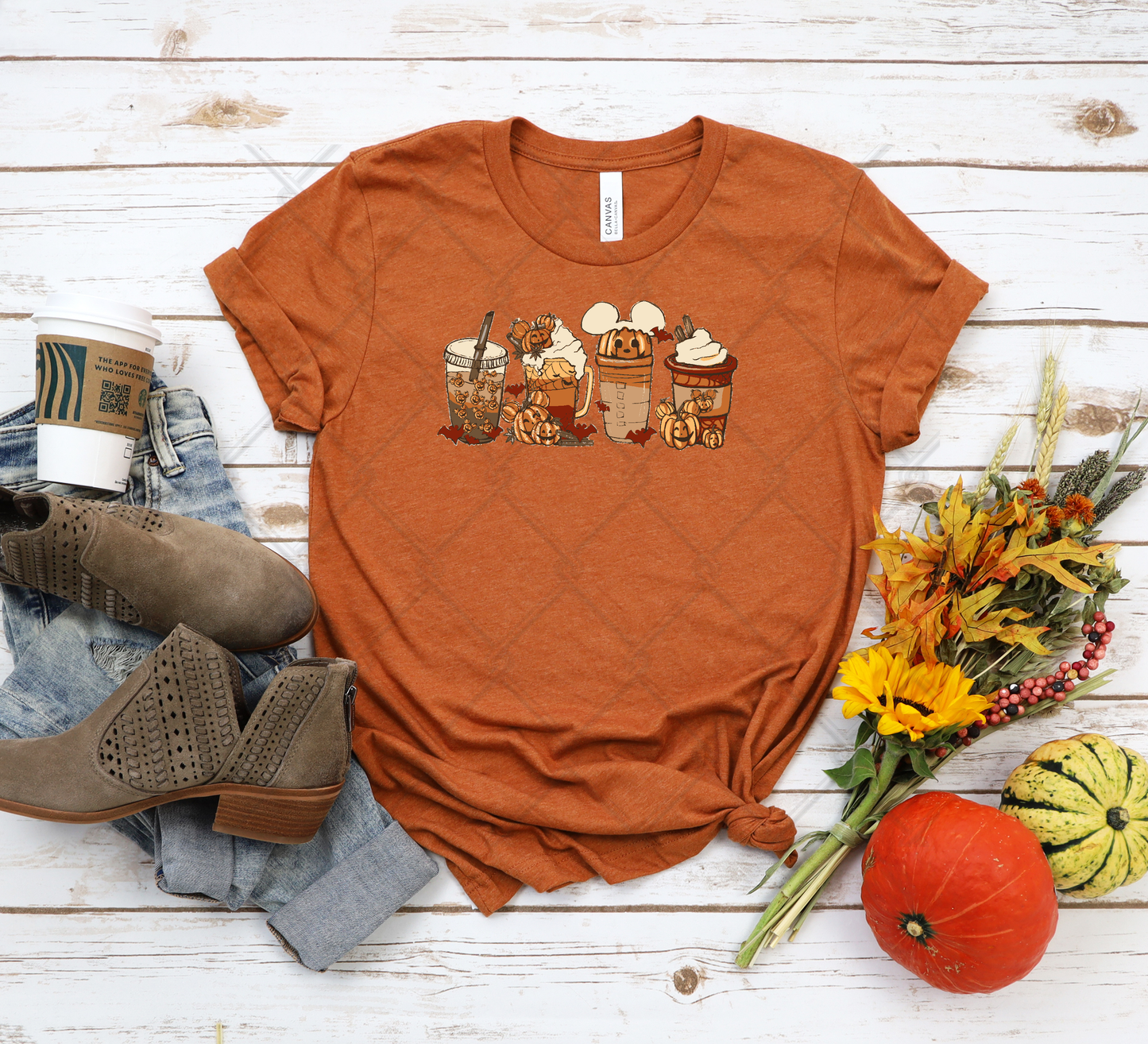 Fall Lattes. Fall T-shirt