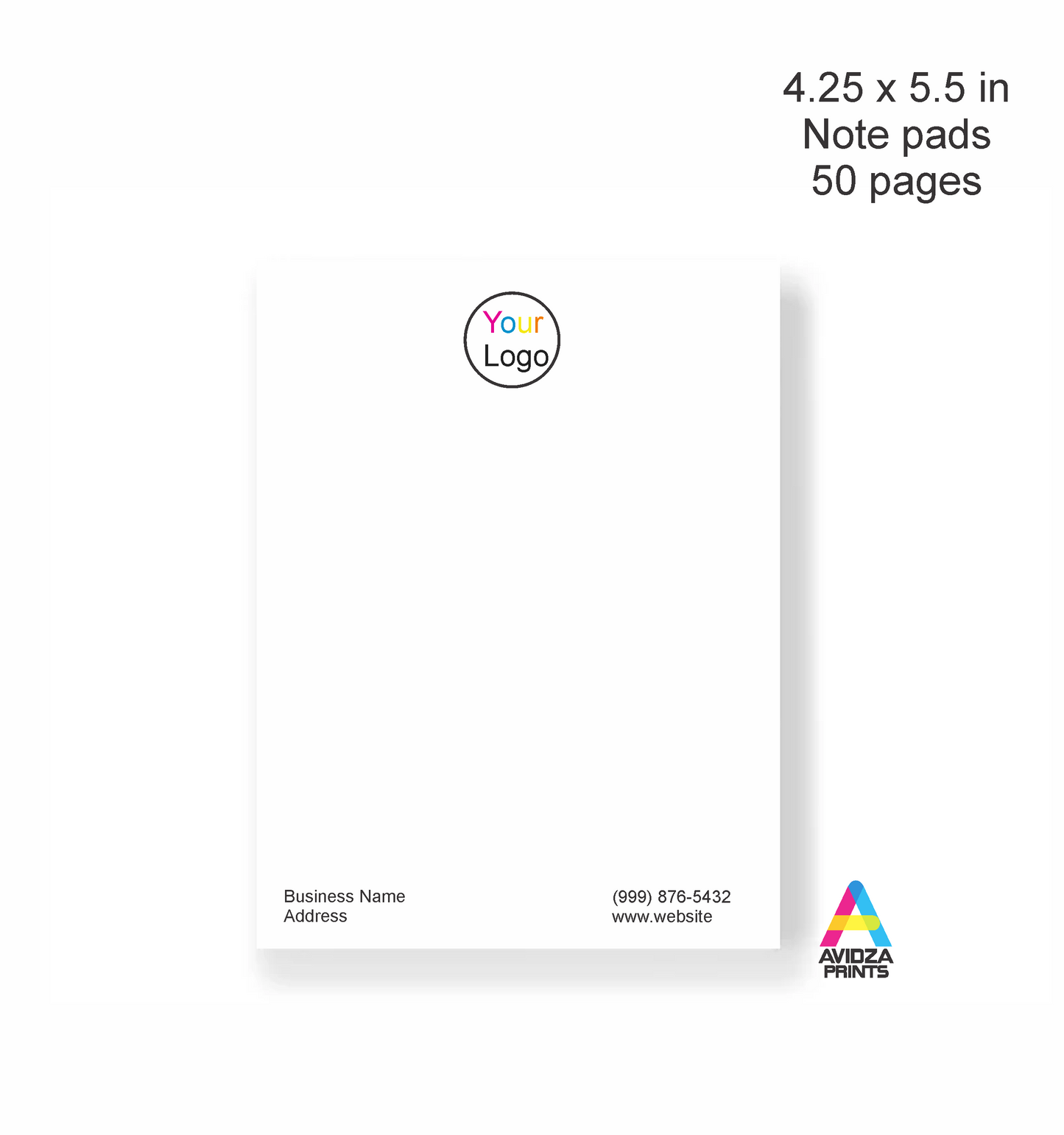 Custom Note pad. Promotional Note pad.