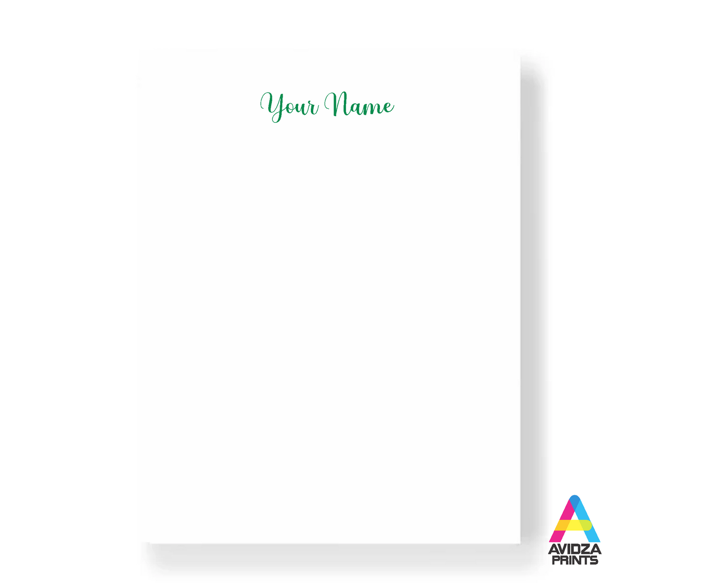 Custom Note pad. Promotional Note pad. Note pad with your logo. One Ink