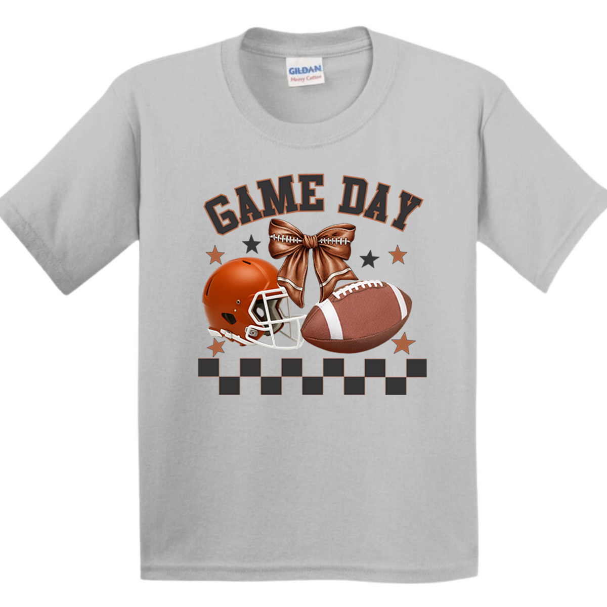 Football Game day Retro shirt Orange Helmet