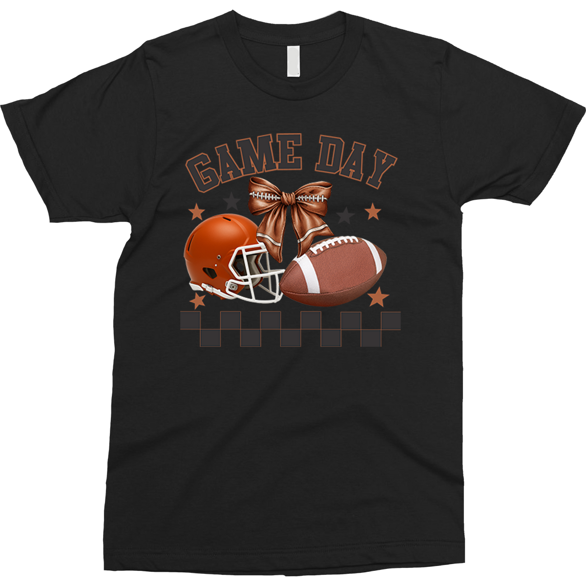 Football Game day Retro shirt Orange Helmet
