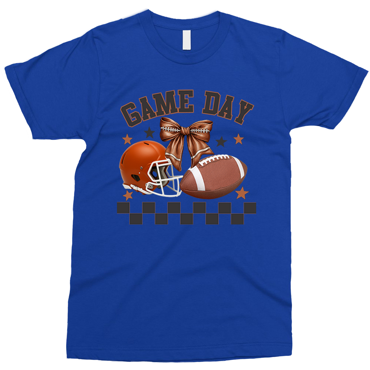 Football Game day Retro shirt Orange Helmet