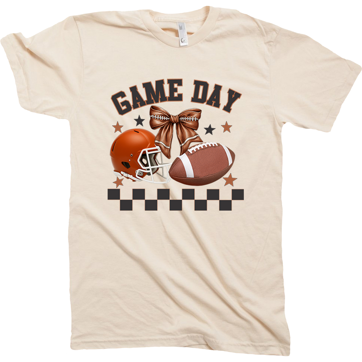 Football Game day Retro shirt Orange Helmet