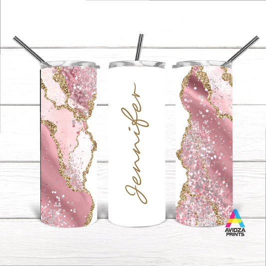 Personalized Marble tumbler