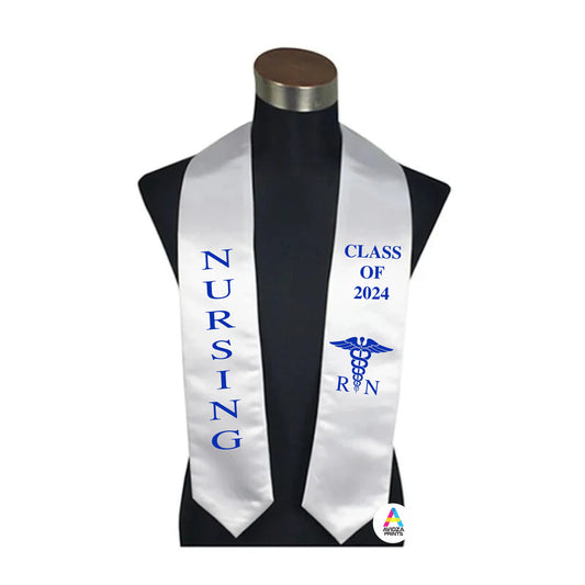 Nursing Stole. Custom Graduation Stole. Graduation Stole. Nursing Graduation Stole. Nursing sash.