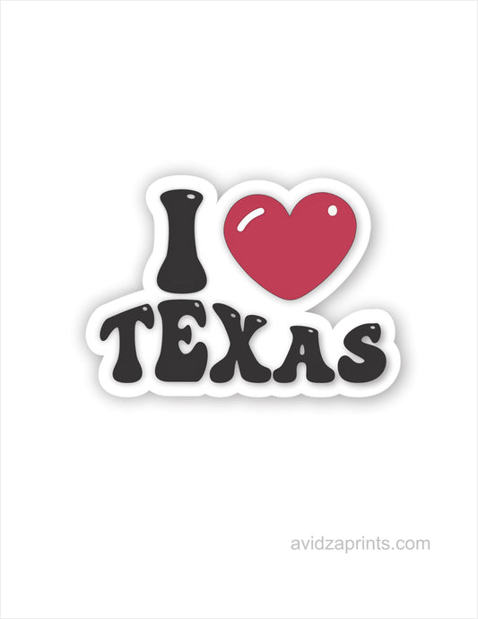 I love Texas Decal.