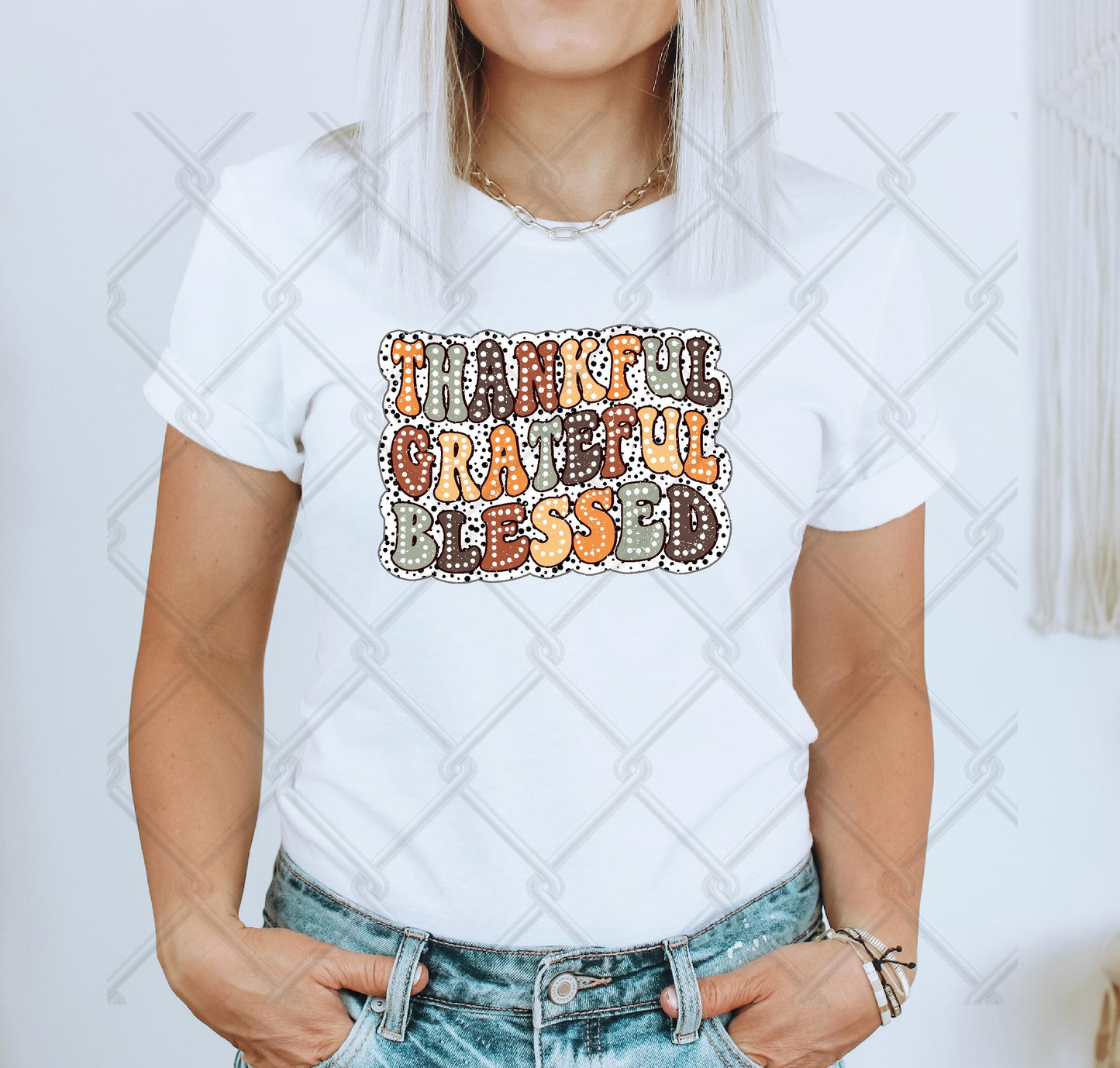 Thankful Grateful Blessed T-shirt.  Fall t-shirt