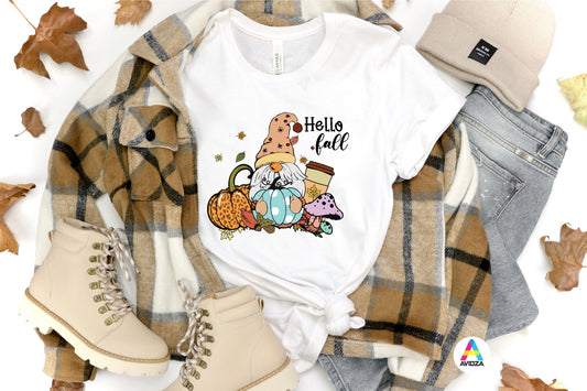 Hello Fall gnome T-shirt