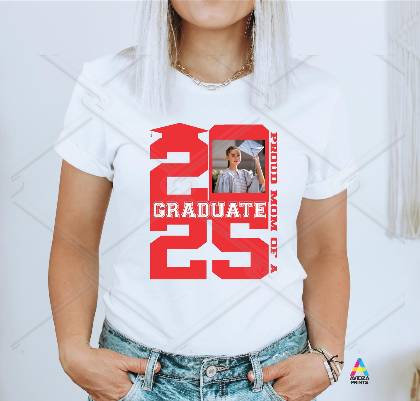 Graduation shirt. Class of 2025 graduation photo t-shirt.