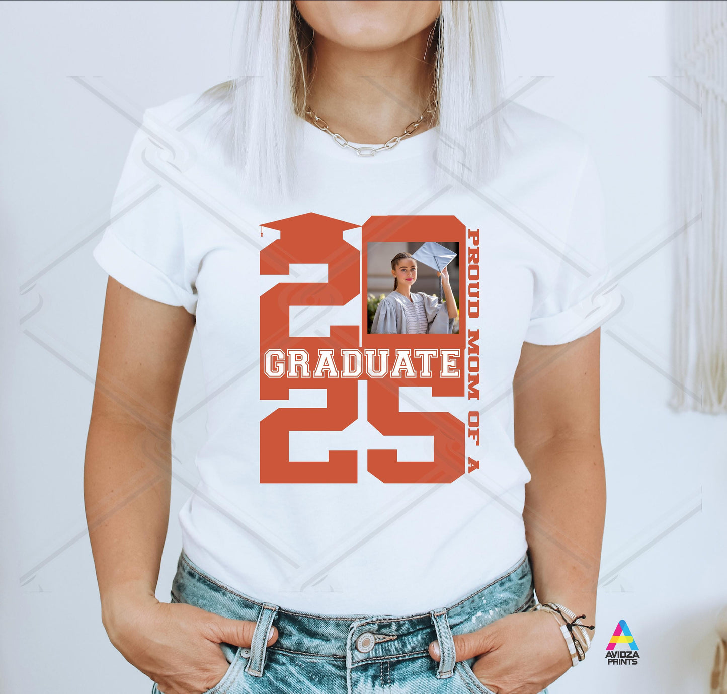 Graduation shirt. Class of 2025 graduation photo t-shirt.