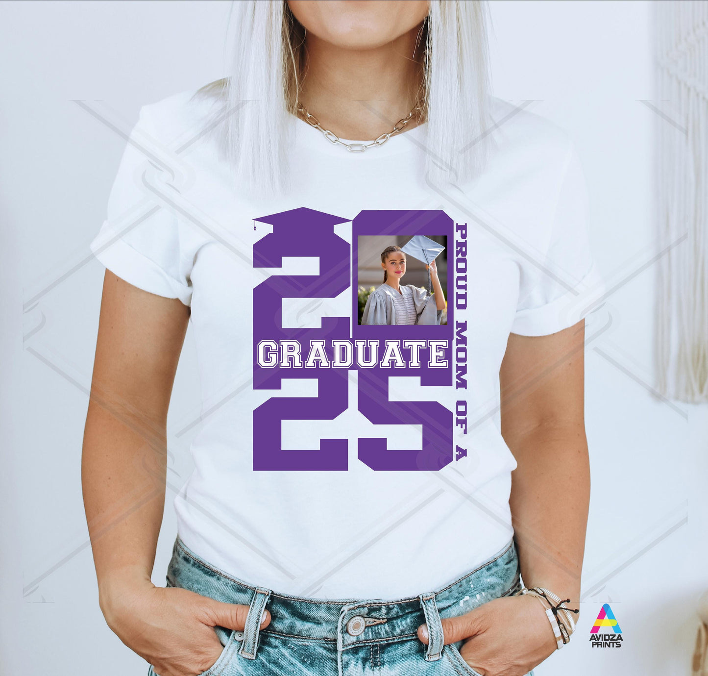 Graduation shirt. Class of 2025 graduation photo t-shirt.